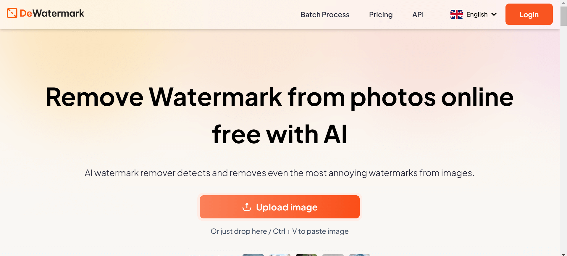 dewatermark-AI-home-page